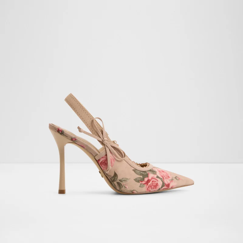 الدو HENNIE Printed Pointed Toe Slingback Pumps